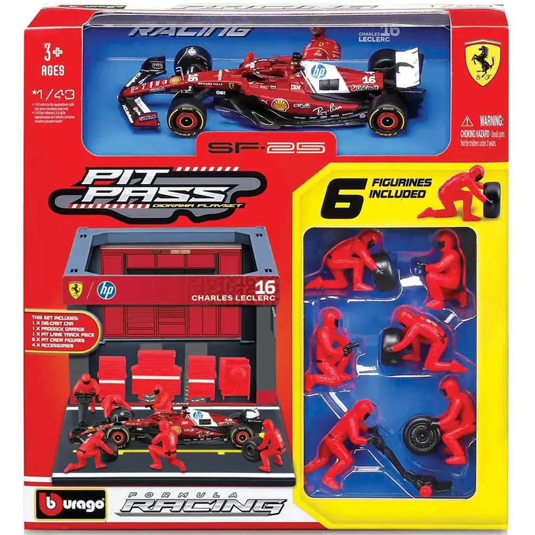 Carro Colección  F1Ferrari Sf-25Pit Pass 2025-Ha1/43 1