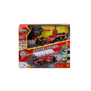 Carro Colección  R/C Ferrari Sf-24 Con Pista 1/41