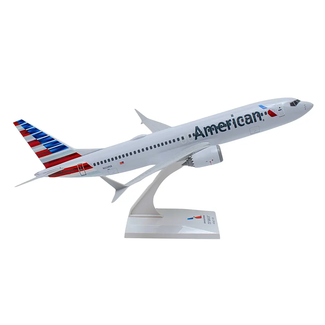 Avión Colección  American 737Max8 W/Wifi Dome1/130 6