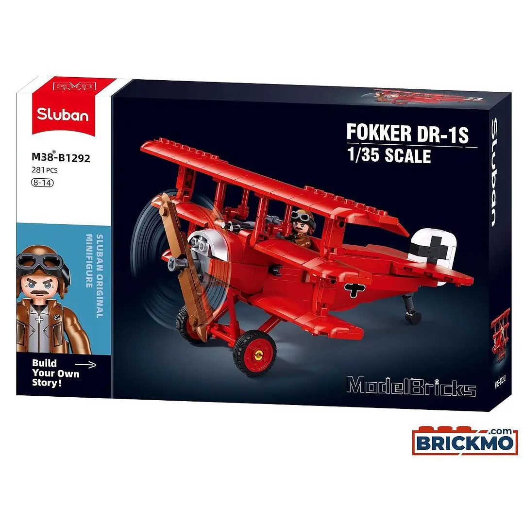 Para armar Fokker Dr-1S 281Pcs 1/35 1