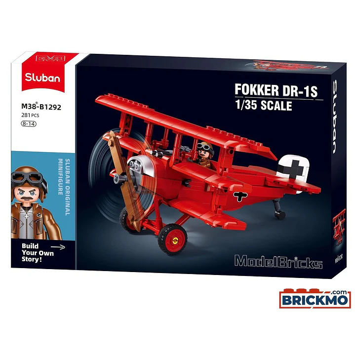 Para armar Fokker Dr-1S 281Pcs 1/35 1