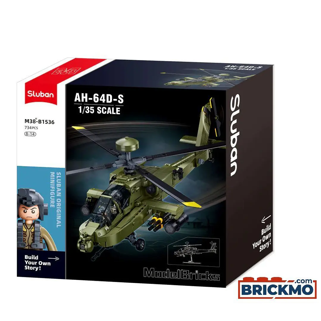 Para armar Helicoptero1/35 Ah -64Dapache728Pc 1
