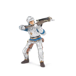 Figura Colección  Ballestero Azul Con Armadura