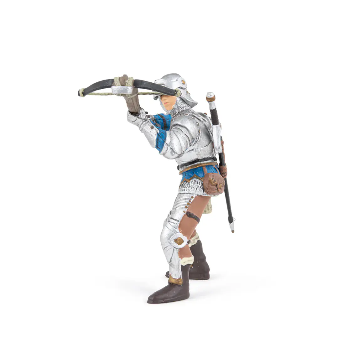 Figura Colección  Ballestero Azul Con Armadura 3
