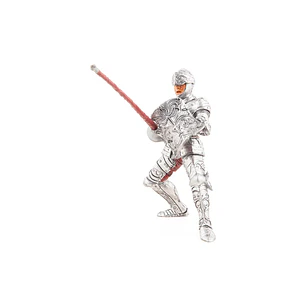 Figura Colección  Caballero Con Armadura Plata