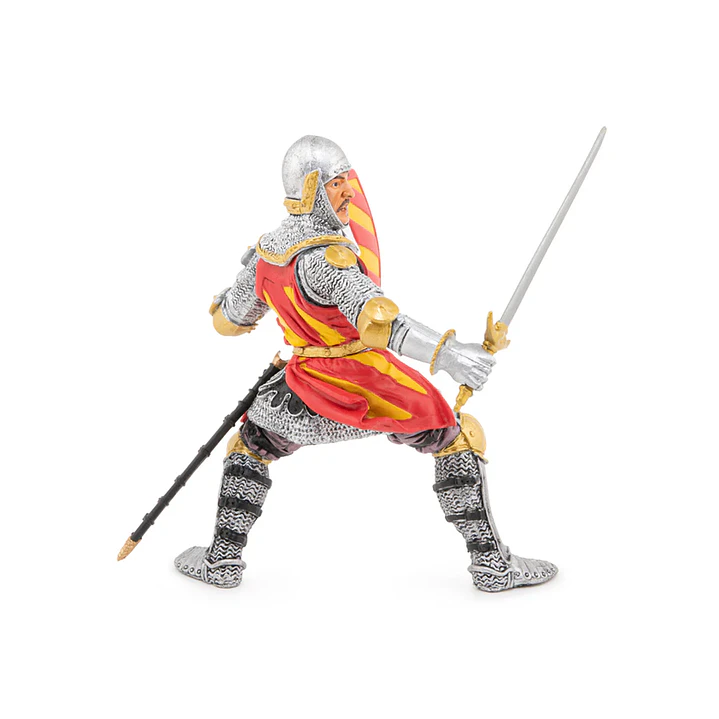 Figura Colección  Caballero De Torneo Amarilloyrojo 3