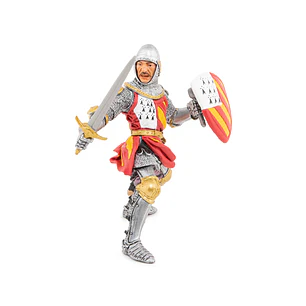 Figura Colección  Caballero De Torneo Amarilloyrojo
