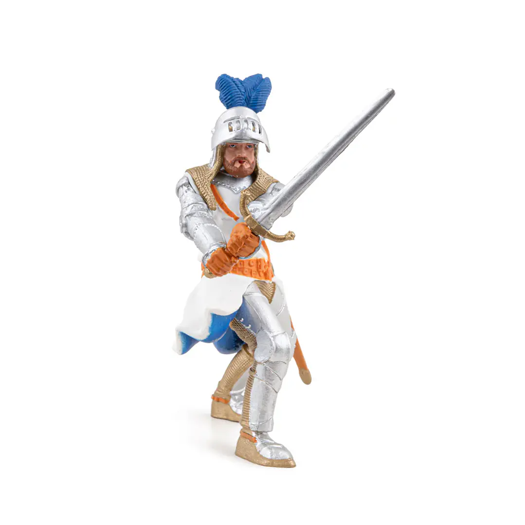 Figura Colección  Rey Arturo Azul Con Penacho 1