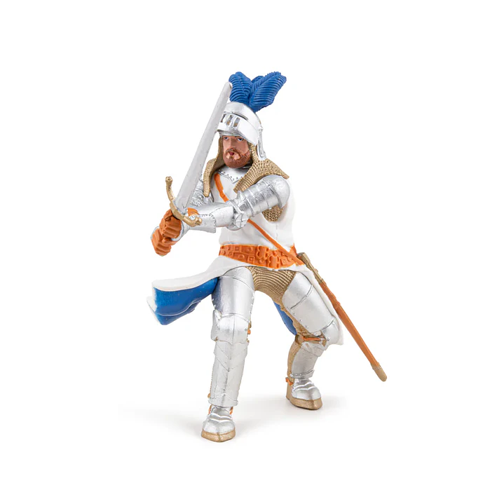 Figura Colección  Rey Arturo Azul Con Penacho 3