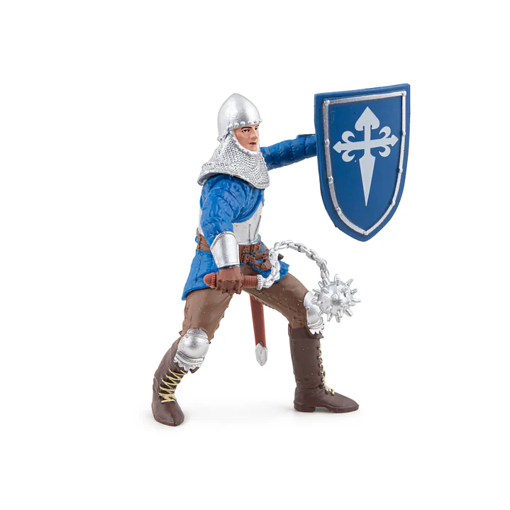 Figura Colección  Caballero Con Maza Azul 1