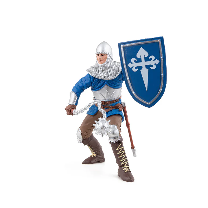 Figura Colección  Caballero Con Maza Azul 2
