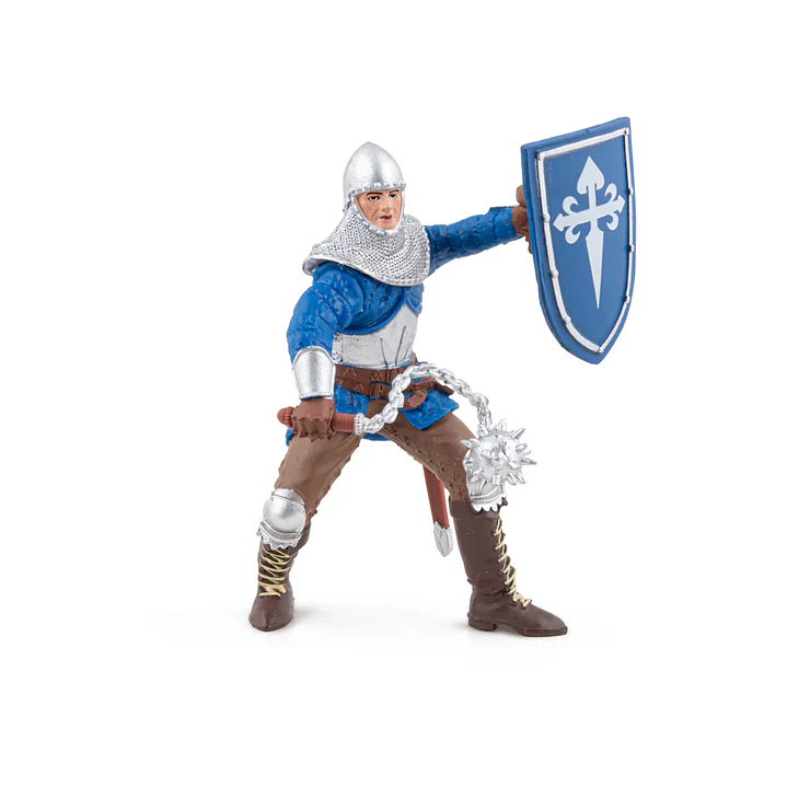 Figura Colección  Caballero Con Maza Azul 3