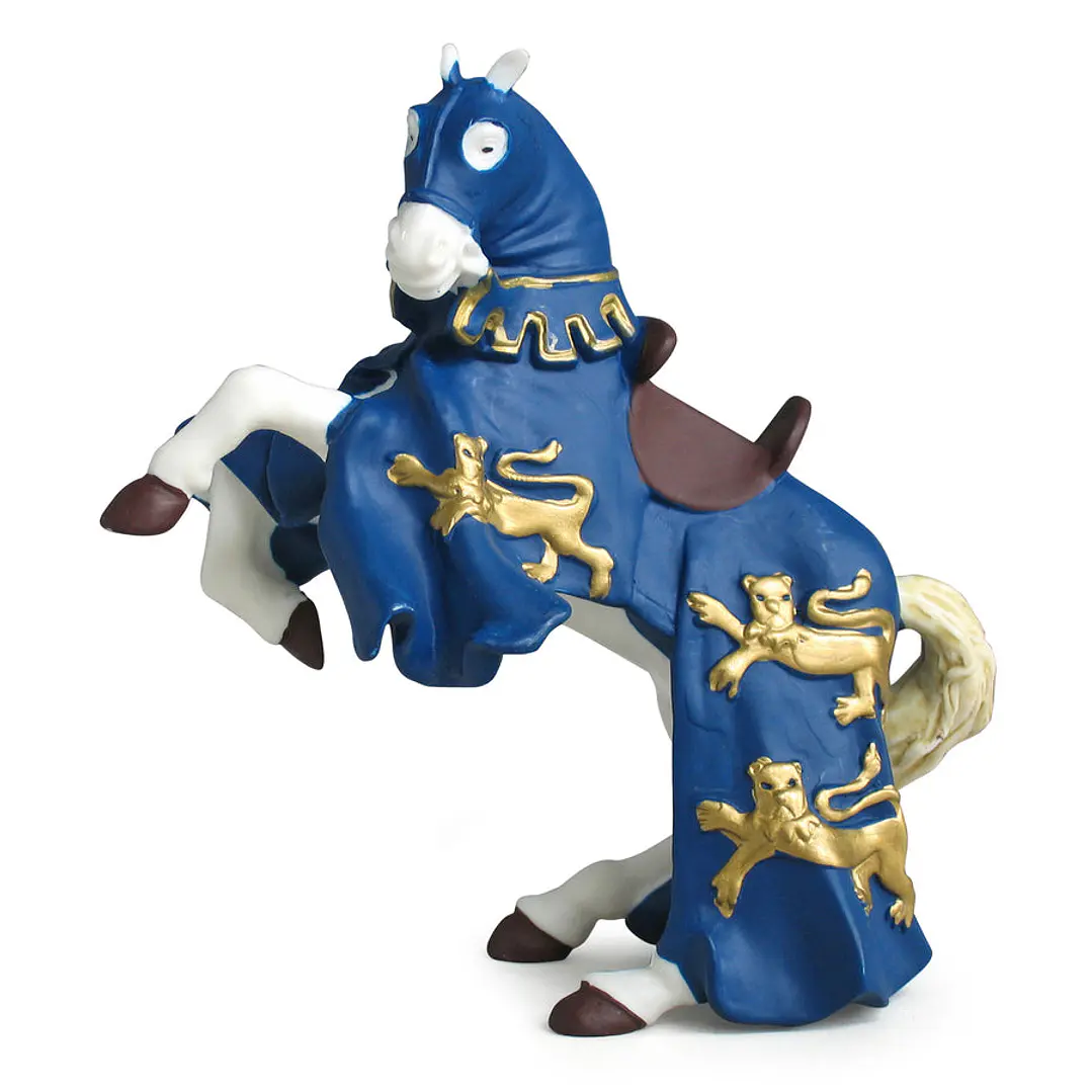 Figura Colección  Caballo Del Rey Ricardo Azul 2