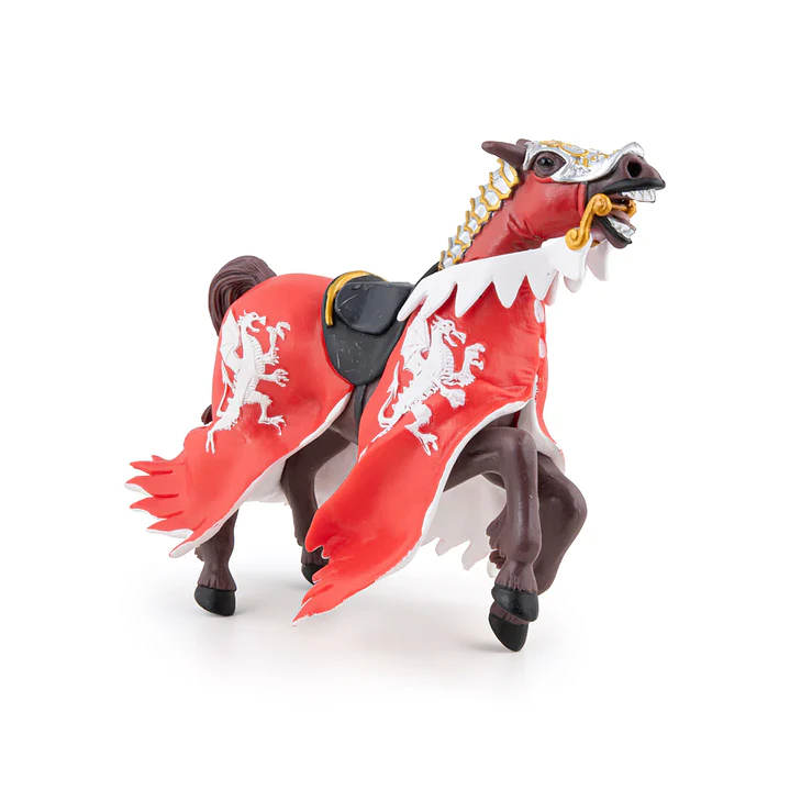 Figura Colección  Caballo Rey Dragon Rojo 1