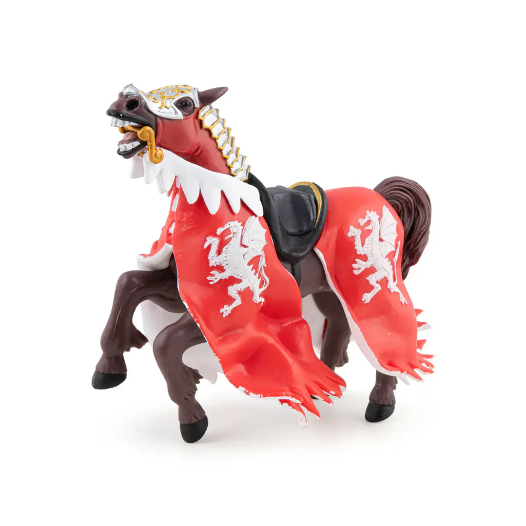 Figura Colección  Caballo Rey Dragon Rojo 3