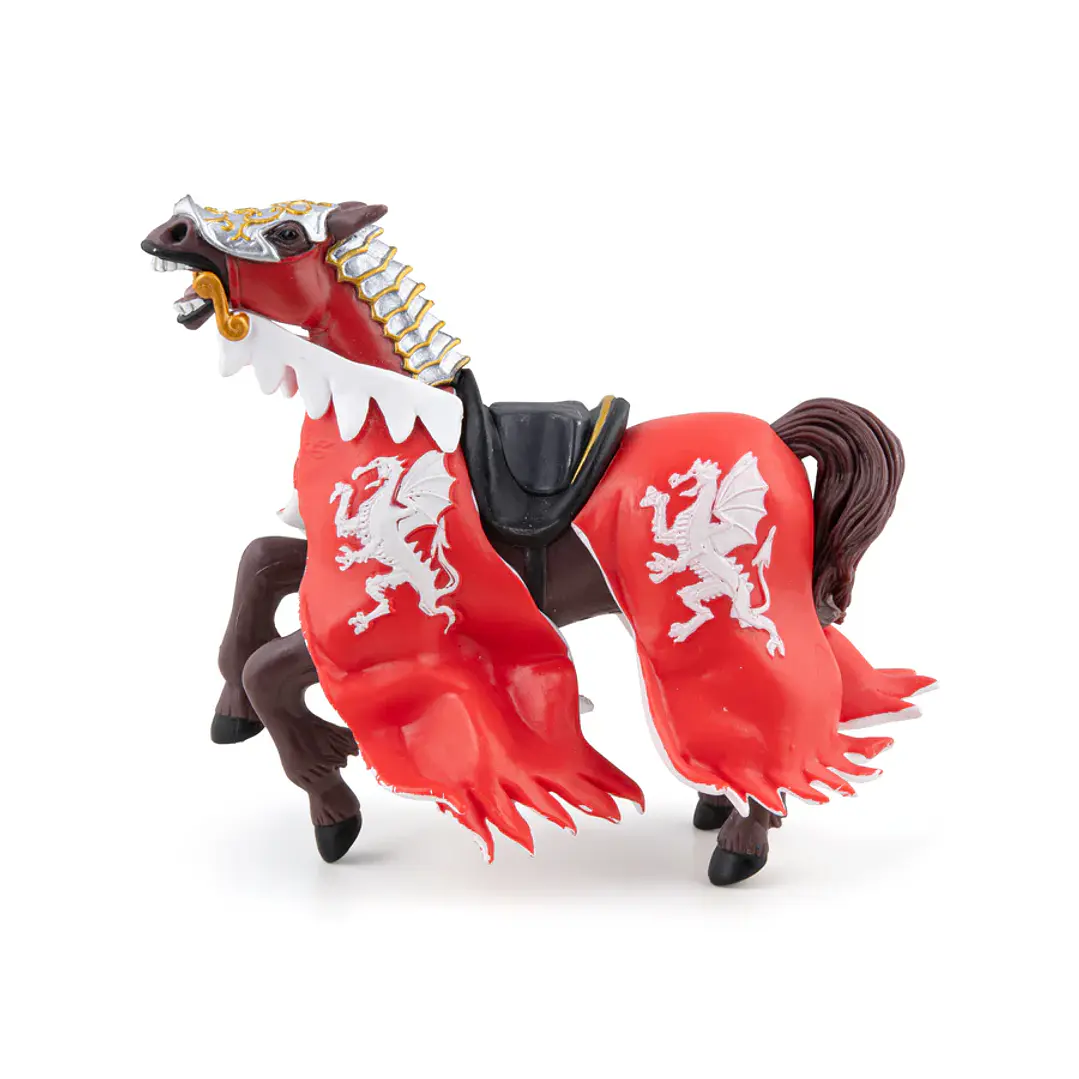 Figura Colección  Caballo Rey Dragon Rojo 4