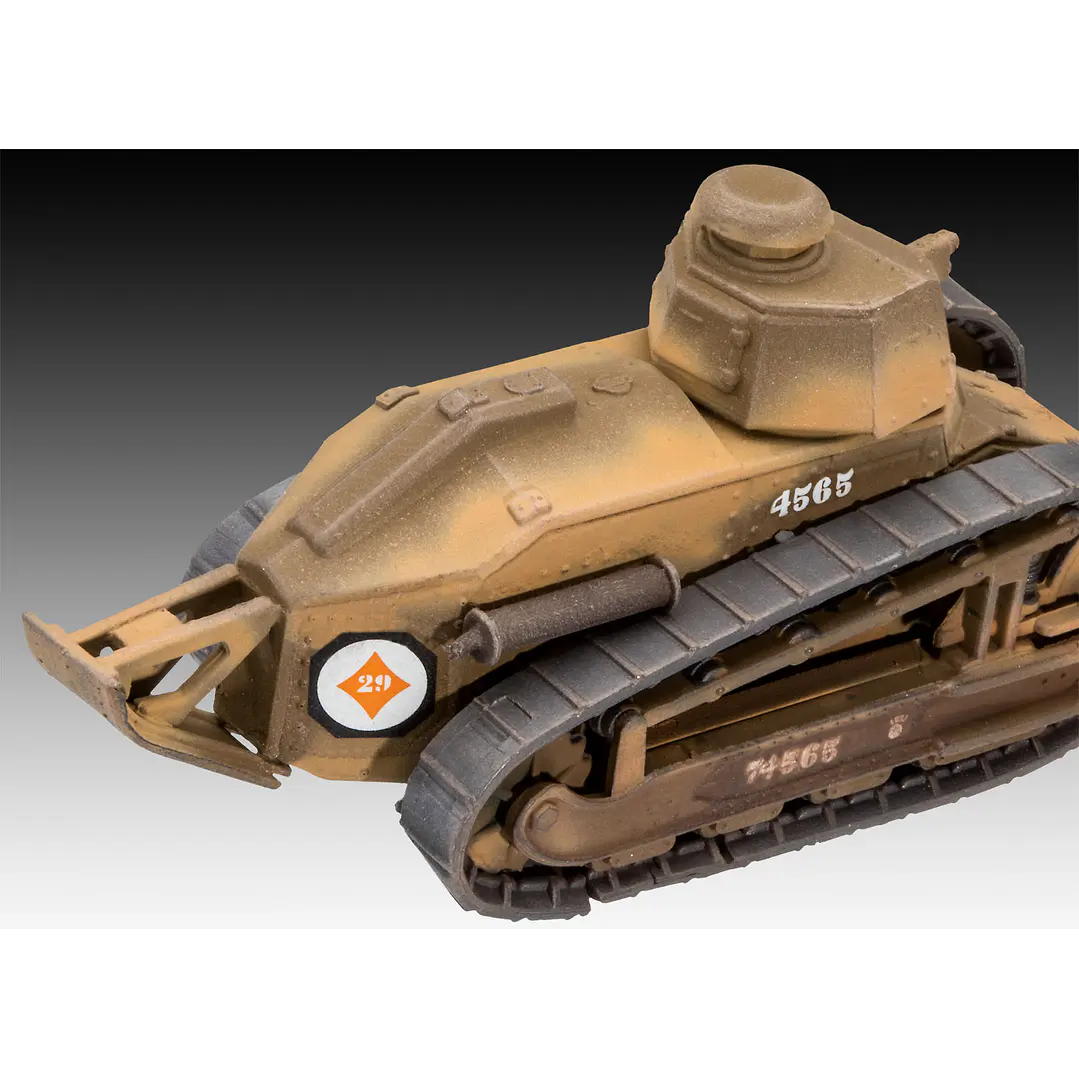 Vehículo para Armar Char B1 Bis+Renault Ft.17 1/35 4
