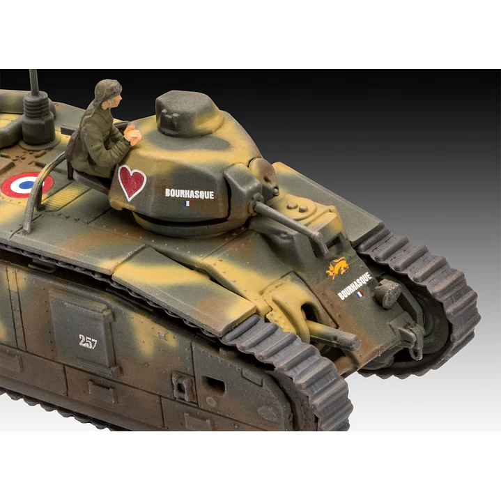 Vehículo para Armar Char B1 Bis+Renault Ft.17 1/35 6