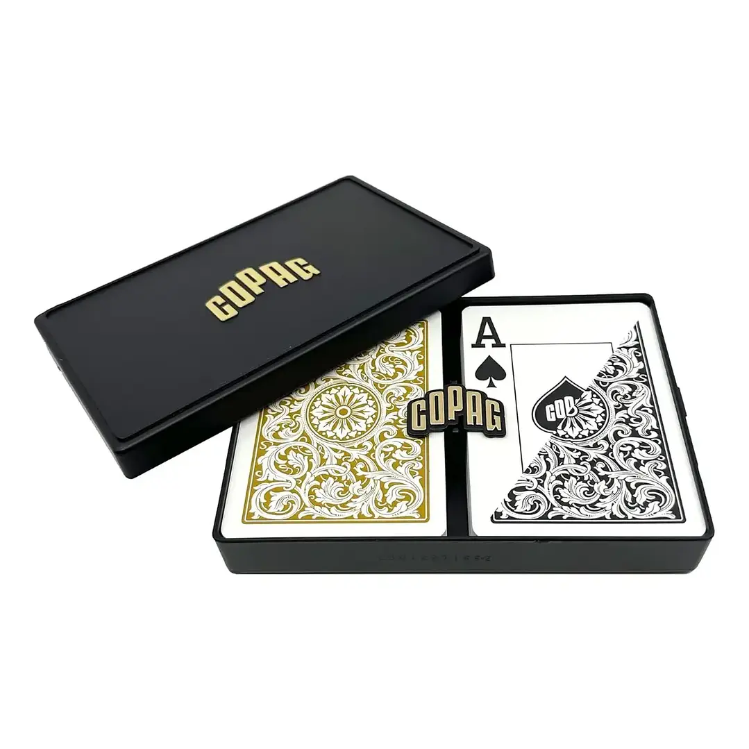  Baraja Clasica Diamond Dorada-Negra 2