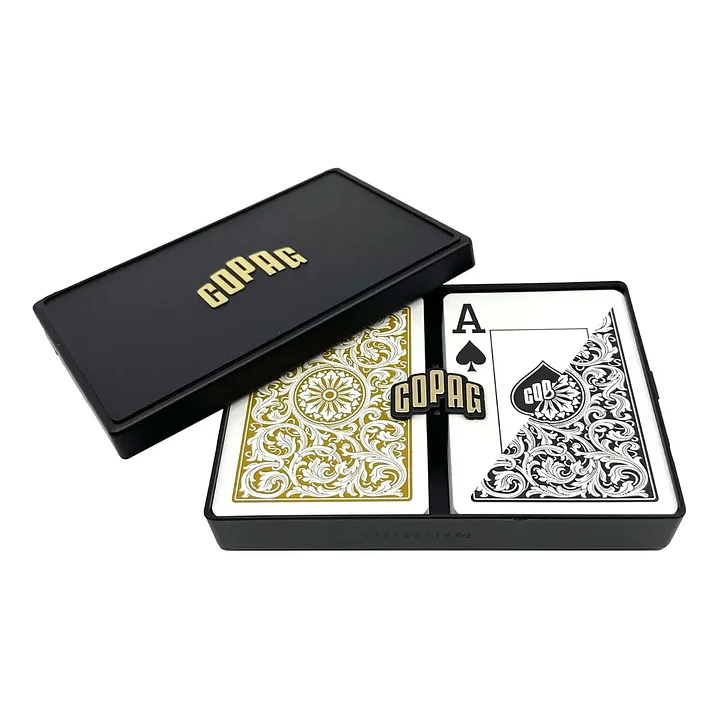  Baraja Clasica Diamond Dorada-Negra 2