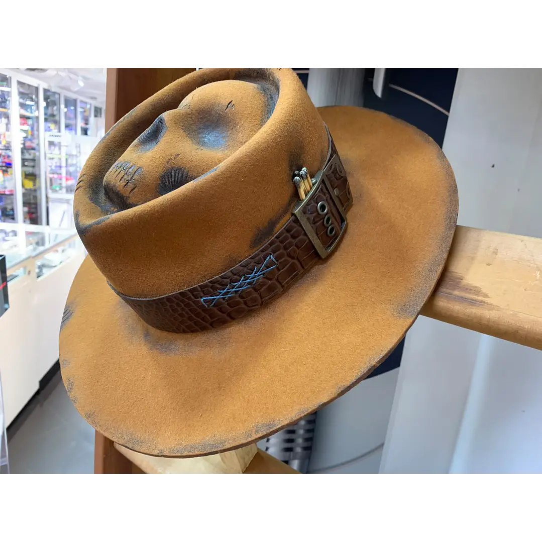  Sombrero En Paño Calavera  3