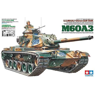 Para armar Us M60A3 105Mm Gun Tank Kit