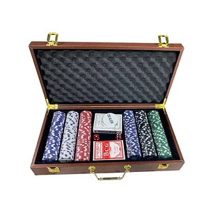  Kit De Poker 300 Fichas Vtr656