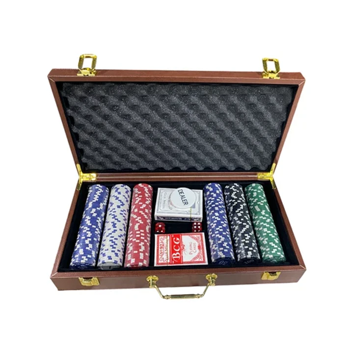  Kit De Poker 300 Fichas Vtr656 1