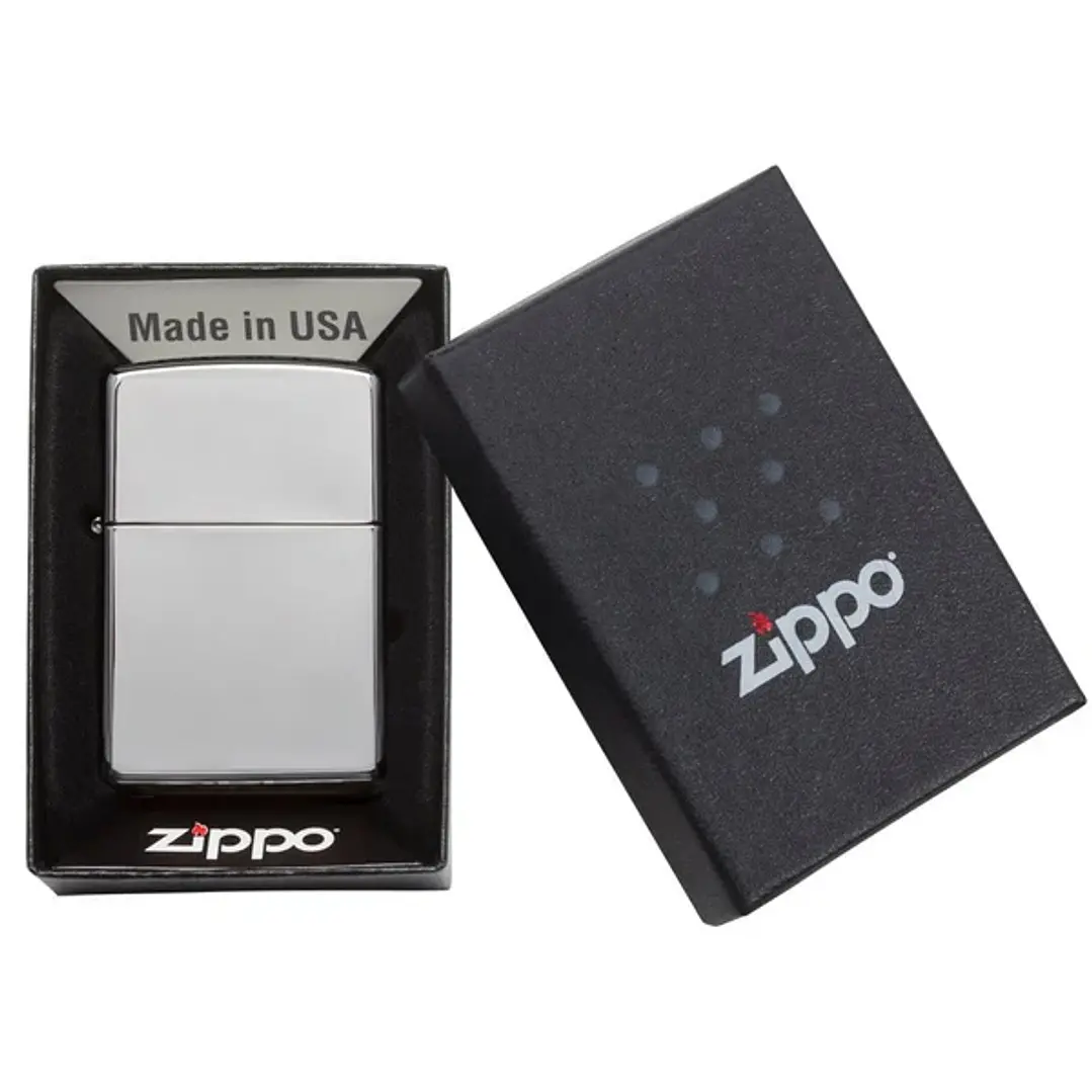  Encend Zippo Cromo Espejo Plata 3