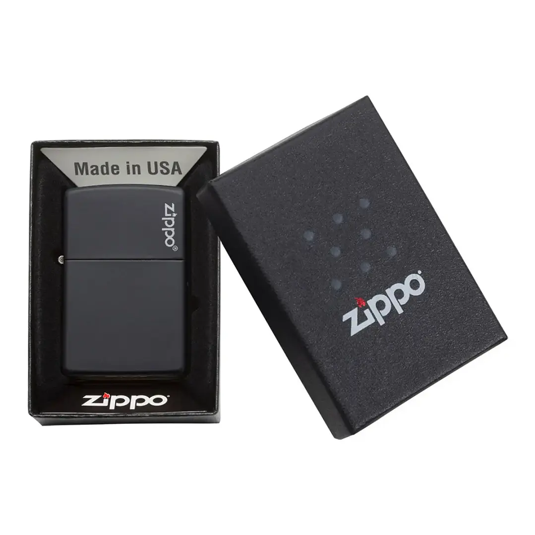  Zippo Negro Mate Logo 2