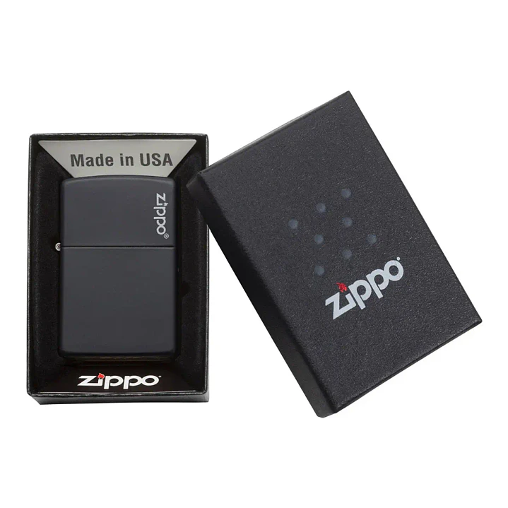 Zippo Negro Mate Logo 2