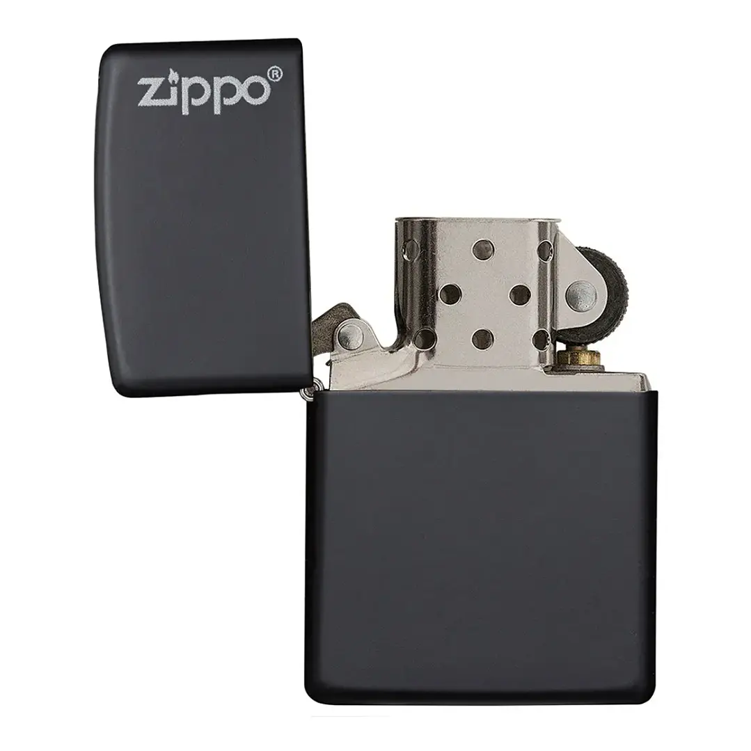  Zippo Negro Mate Logo 3