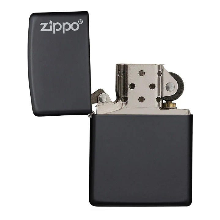  Zippo Negro Mate Logo 3