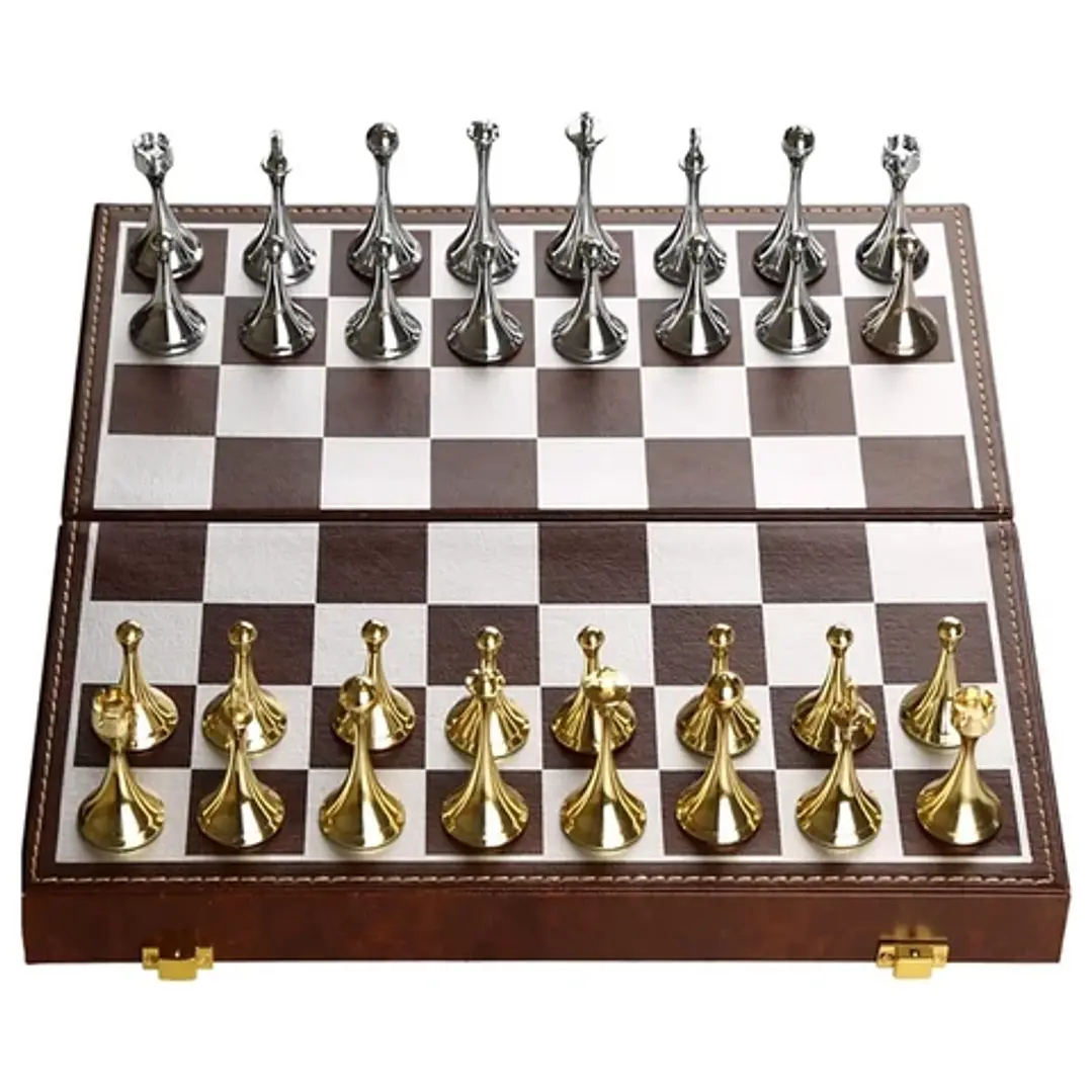  Ajedrez Fino Fichas Metal Vtr665 1