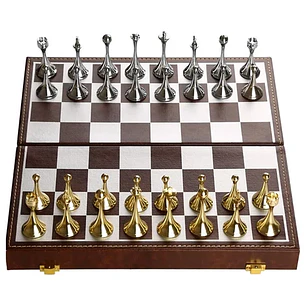  Ajedrez Fino Fichas Metal Vtr665