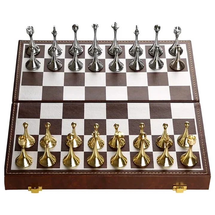  Ajedrez Fino Fichas Metal Vtr665 1