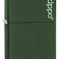  Zippo Green Matte Logo - Miniatura 1