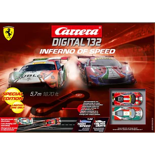  Carrera 30043 Inferno of Speed, Digital 132 Set w/Lights