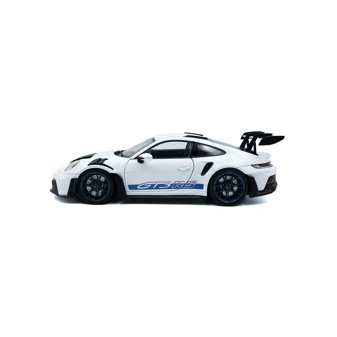 Carro Colección  Porsche 911 Gt3Rs White & Blu  1/18 5