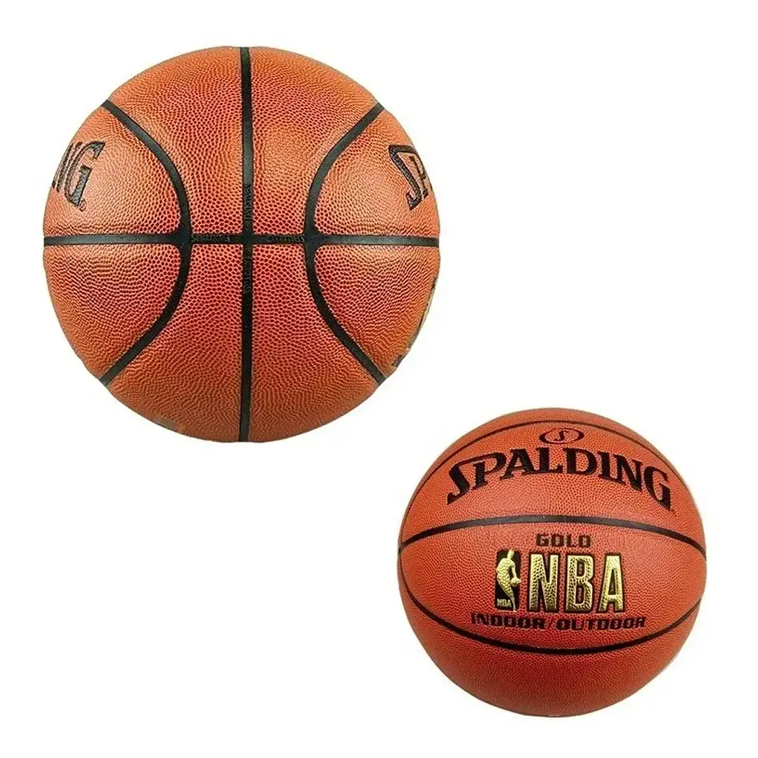  Balon Basquet Spalding Nba Gold Cuero 2