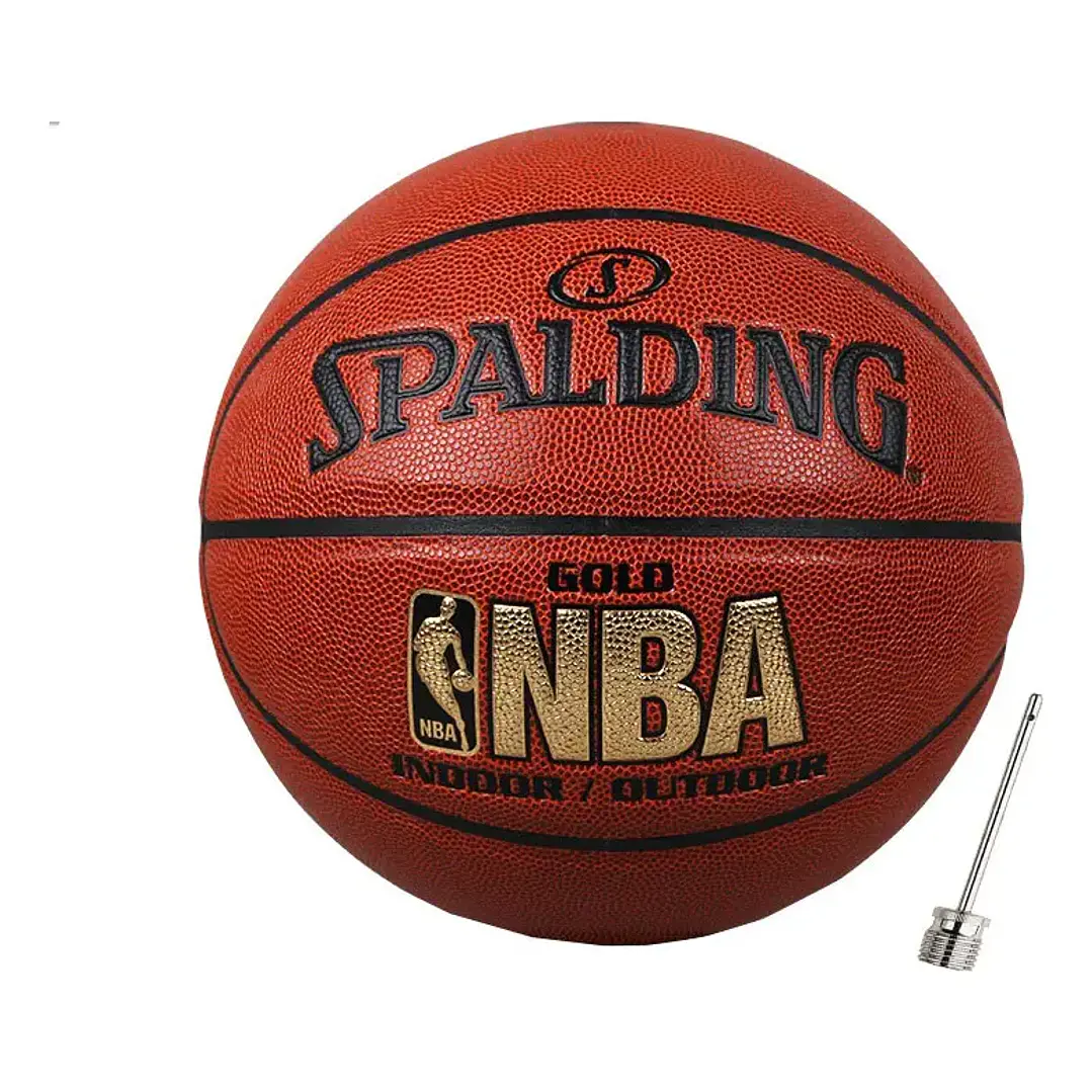  Balon Basquet Spalding Nba Gold Cuero 3