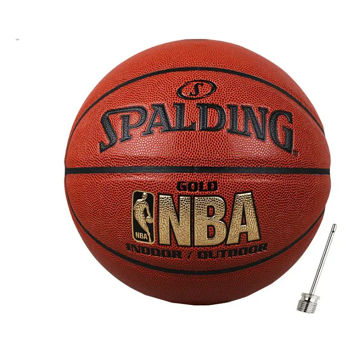  Balon Basquet Spalding Nba Gold Cuero 3