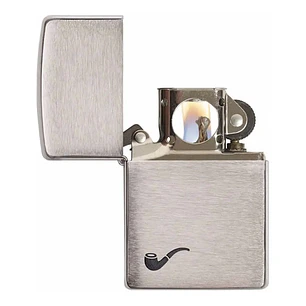  Zippo Para Pipa Cromo con logo