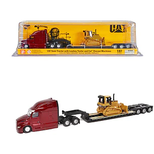 Vehículo Colección  Peterbilt579 Con Bulldozer  D5M Cat