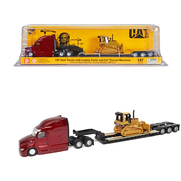 Vehículo Colección  Peterbilt579 Con Bulldozer  D5M Cat 1