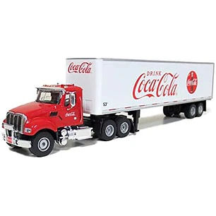 Carro Colección  Cocacola Tractor With Trailer 1/50
