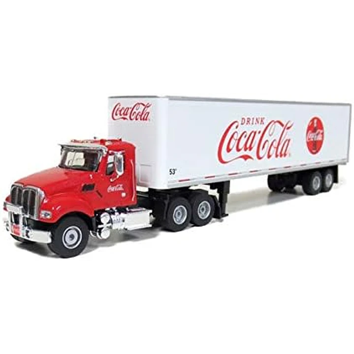 Carro Colección  Cocacola Tractor With Trailer 1/50 1
