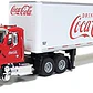 Carro Colección  Cocacola Tractor With Trailer 1/50 - Miniatura 1