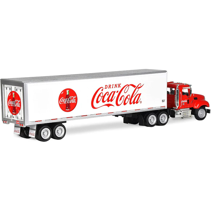 Carro Colección  Cocacola Tractor With Trailer 1/50 2