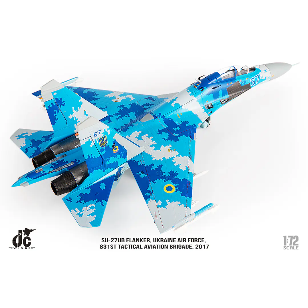 Avión Colección  JC Wings Ukrainian Air Force Sukhoi Su-27 Flanker JCW-72-SU27-012 1